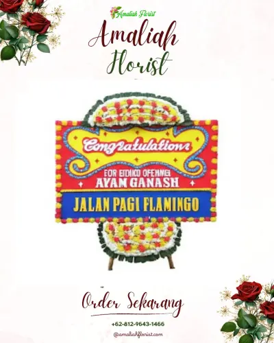 Bunga Papan Congratulation di Hative Besar